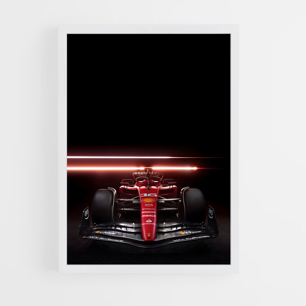 Poster Ferrari aérodynamique – affiche Voitures de Formule 1 (vue 3)